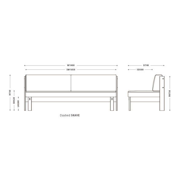 Senga DAYBED SKAVE NOWHERE LIKE HOME