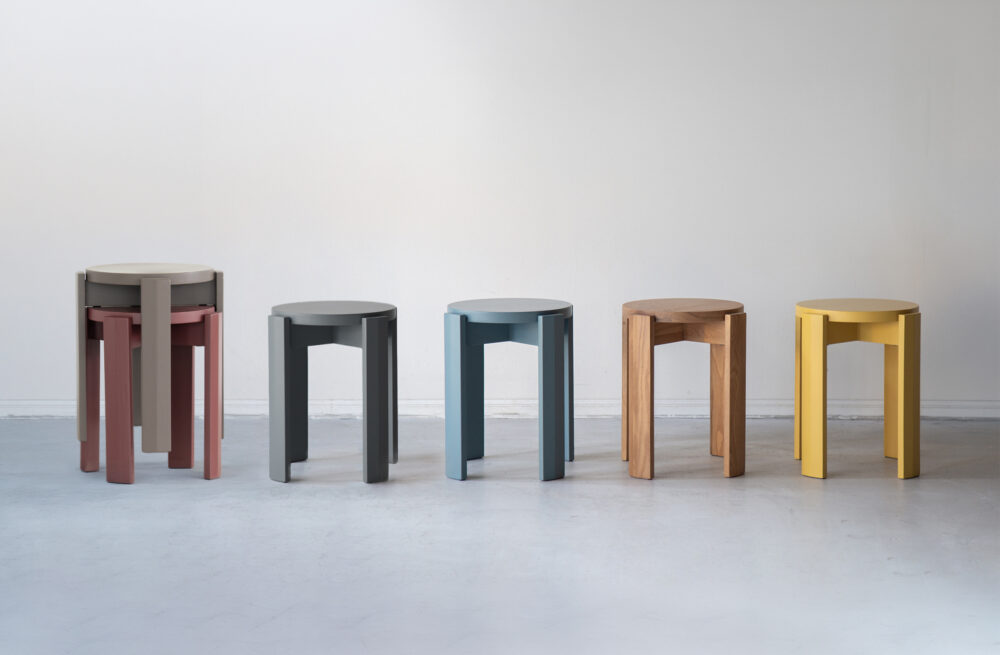 Knoll/ノール 回転式スツール ファブリック 2019年製 グレー NOWHERE LIKE HOME