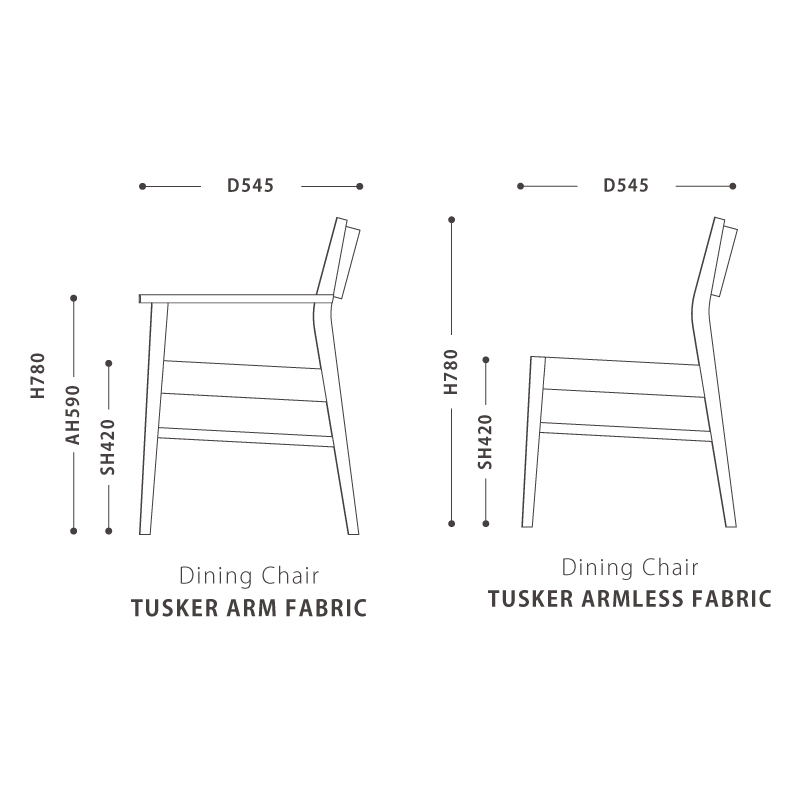 Dining Chair TUSKER Fabric