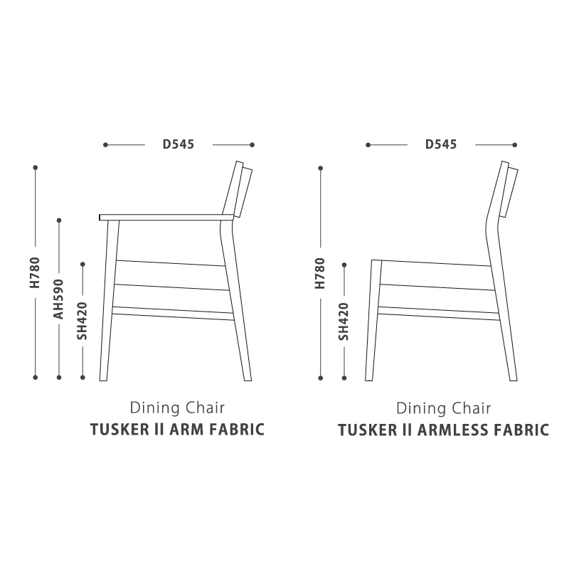 Dining Chair TUSKER II Fabric