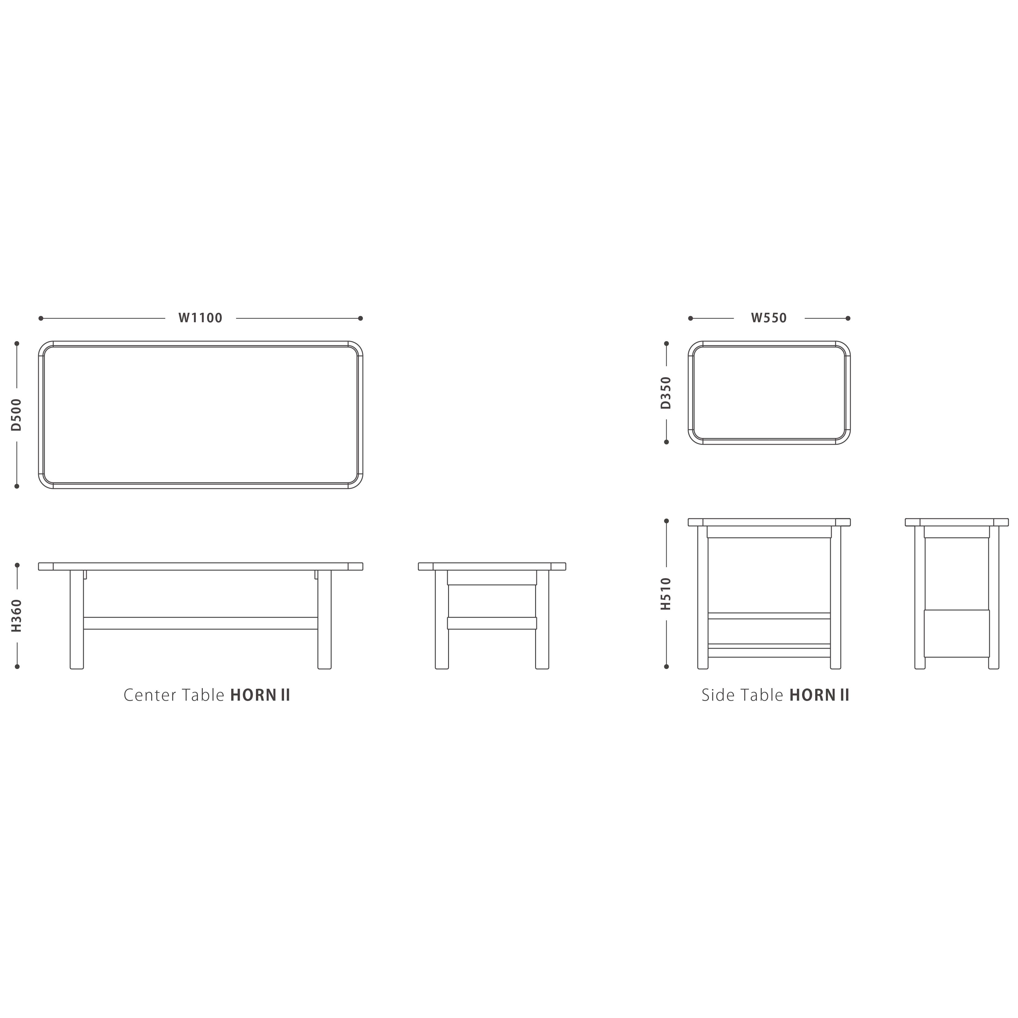 Center Table HORNⅡ